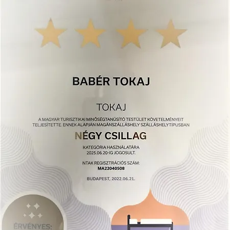 Baber Vendeghaz Tokaj