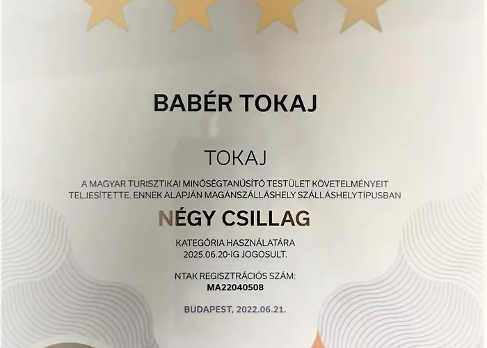 Baber Vendeghaz Tokaj